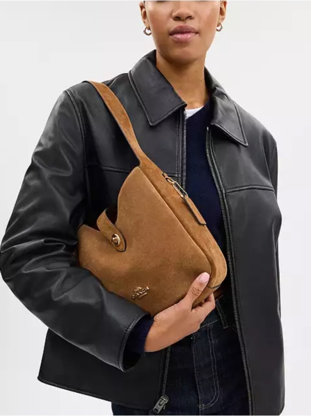 Coach Hadley Convertible Crossbody Bag - Chestnut Brown with Gold Hardware - Picture 4 of 9